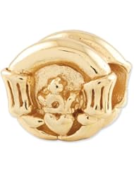 Sterling Silver Gold plated Reflections Claddagh Bead