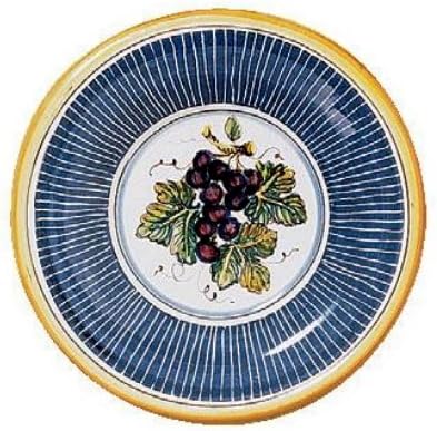 TOSCANA: Fruit wall plates Apple, Pear, Grape (Set of Three) (8D.) [#0032/C-TOS]