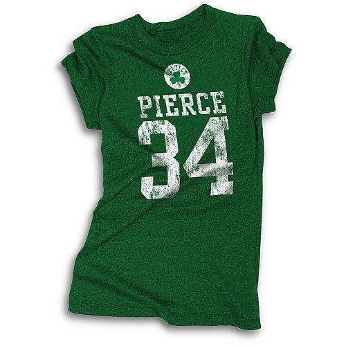 5Th & Ocean Boston Celtics Paul Pierce Womens Tri-Blend T-Shirt Large