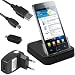 mumbi USB Dock Samsung i9100 Galaxy S2 SII S 2 II Dockingstation / Tischladestation + USB Datenkabel + Ladeger�t Netzteil + Adapter Mini auf Micro USB