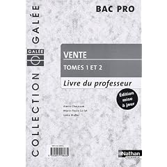 Vente Bac pro : Livre du professeur Tomes 1 et 2