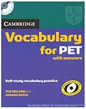 Cambridge Vocabulary for PET with answers: Self-study Vocabulary Practice