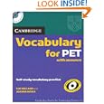Cambridge Vocabulary for PET with Answers and Audio CD (Cambridge Books for Cambridge Exams)'