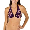 Xhilaration&reg; Juniors Purple Bikini Triangle Top with embroidery and embellishment