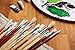 Set of 24 Oil & Acrylic Art Paint Brushes Set with Canvas Roll-Up Storage Wrap Bag