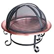 Landmann 28472 Scroll Series 30-Inch Copper Fire Pit with Spark Guard