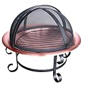 Landmann 28472 Scroll Series 30-Inch Copper Fire Pit with Spark Guard