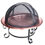 Landmann 28472 Scroll Series 30-Inch Copper Fire Pit with Spark Guard