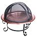 Landmann 28472 Scroll Series 30-Inch Copper Fire Pit with Spark Guard