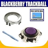 Violet Blackberry Trackball Replacement for Rim Blackberry Pearl 8100 8130 Curve 8300 8310 8320 8800 8820 8830 Plus Opening Tool with Exclusive FREE Complimentary Super Deal Micro Fiber Cleaning Cloth