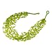 Emerald Green Multistrand Tikki Beaded Collar Necklace [Limited Time Blowout Offer]
