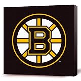 NHL Boston Bruins Dark Logo Canvas Print (12 x 12)