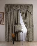 Como Lined Shaped 3w Valance - Celadon (36cm x 340cm)