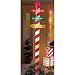 Seven (7) Foot Lighted Christmas Outdoor Yard Decoration Lights Candy Cane Lamp Post Pole