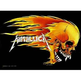 Metallica Flame Skull Fabric Tapestry Wall Hanging
