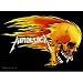 Metallica Flame Skull Fabric Tapestry Wall Hanging Image