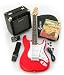 Crafter Cruiser ST120 Guitar + 10 Watt Amplifier - Electric Guitar Starter Package - Red