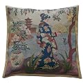 Gobelin Kissen Dekokissen Deko Asien Japan Geisha 44x44cm