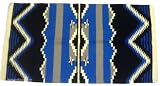 Mayatex Saddle Blanket - Wool Durango 36 x 68 - Gray and Royal Blue