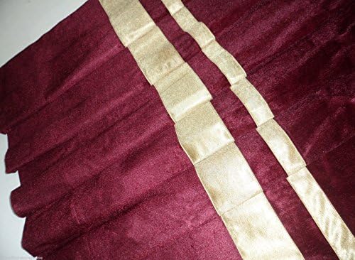 SAARIA® Mickey Mouse (Custom logo) Designer stage velvet curtain drapes home theater events Magic show 12'W x 8'H