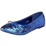 Funtasma by Pleaser Women's Star-16G Flat,Blue Glitter,10 M US