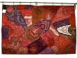 Lovers Rose India Moti Beaded Tapestry Vintage Sari Wall Hanging 60x40