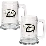 MLB Two Piece 15-Ounce Glass Tankard Set- Primary Logo