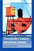 The Cambridge Introduction to Twentieth-Century American Poetry (Cambridge Introductions to Literature)