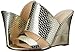 Nine West Women's Aniya Metallic Wedge Sandal