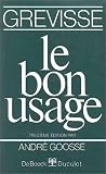 Le Bon Usage (13 �me �dition)