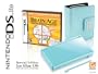 Nintendo DS Lite Limited Edition Ice Blue with Brain Age: Train Your Brain in Minutes a Day! And Carrying Case Bundle