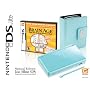 Nintendo DS Lite Limited Edition Ice Blue with Brain Age: Train Your Brain in Minutes a Day! And Carrying Case Bundle