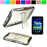 Premium TPU Hard Crystal Case Cover with Kickstand for Samsung Galaxy Tab 7 inch LCD Display Screen Wifi 3G Samsung Galaxy Tablet P1000, Grey