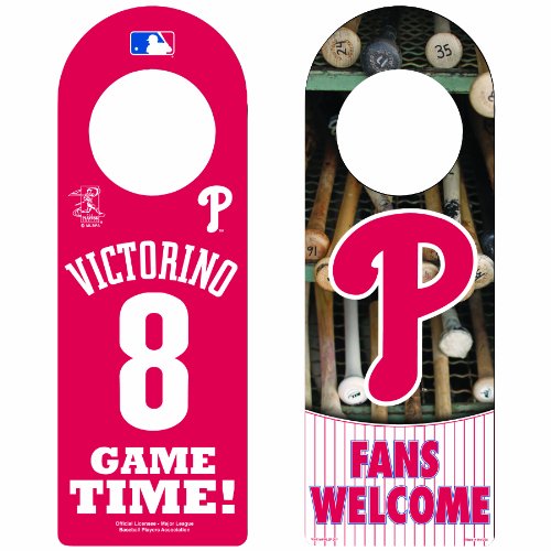 MLB Philadelphia Phillies Shane Victorino Wood Door Hanger