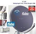 P175 Fuba Sat Spiegel DAA 850 anthrazit inkl. Fuba Single LNB