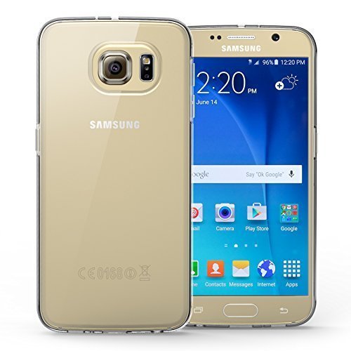 Yousave Accessories Samsung Galaxy S6 Case Super Slim Clear Silicone Gel Cover