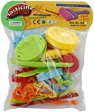 23 Pieces Color Play Dough Model Tool Toys Creative 3D Plasticine Tools Playdough Set
