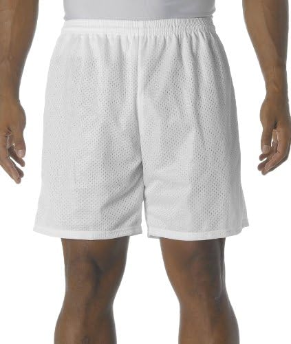 A4 Adult 7" Lined Tricot Mesh Shorts
