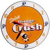 American Retro Double Bubble Orange Crush Clock