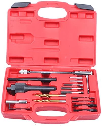 Hanstool 16pcs Glow Plug Removal Remover Tool Set Kit Damaged 8mm 10mm Plastic Case