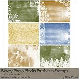 Photoshop Brushes - Watery Blocks Brushes and Stamps
