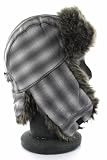 JAREK CAPS ® Warme Fellmütze / Winter Mütze / Pilotenmütze - >> 5 Farben zur Auswahl <<