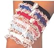 Assorted Colors Includes 12 Leg Garters One Size