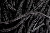 round cord 4mm x 240cm Black Extra Long Boot Laces