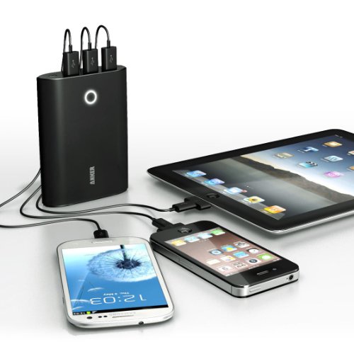 ANKER Astro3 第2世代 12000mAh 高性能 大容量 モバイルバッテリー 3USBポート同時充電 iPhone5S 5C 5 4S / iPad Air / iPod / Galaxy / Xepria / Android / 各種スマホ / Wi-Fiルータ等対応(日本語説明書付き) Astro3 (2gen)