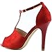 Nature Breeze Women's Peep Toe T-Strap Stiletto Heel Evening Dress Sandal Shoes