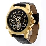 Yves Camani Herrenuhr Navigator Automatik Gold/Schwarz Yc1020-B