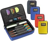 THE PAK strapazierfaehige schwarze Nylon-Tasche fuer 1-2 Sets montierter Darts und zusaetzlichen Faechern fuer Flys und Ersatzschaefte. 802301