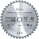 Buy 12-Inch 40 Teeth ATB Trim and Finish Carbide Saw Blade by Gilatools