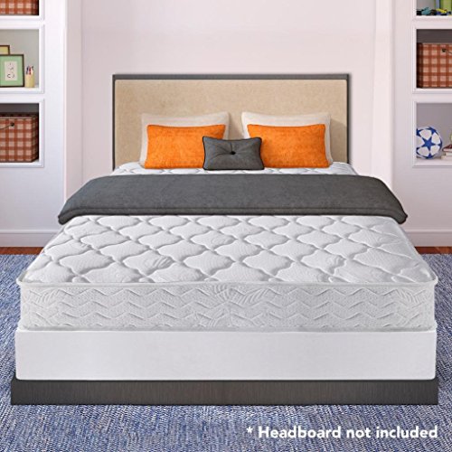 Best Price Mattress 8" Pocket Coil Spring Mattress & 7.5" New Steel Box Spring/Mattress Foundation Set, Full